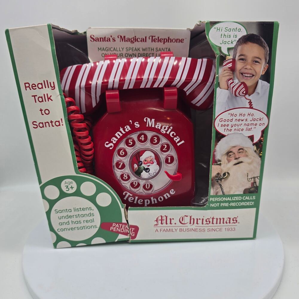 NEW Mr. Christmas Santa's Magical Telephone Interactive Multiple Languages